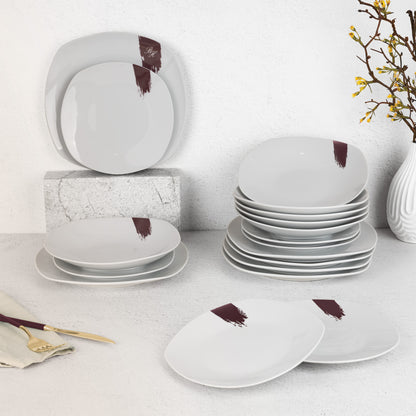 Set Farfurii de Porțelan | 18 Piese