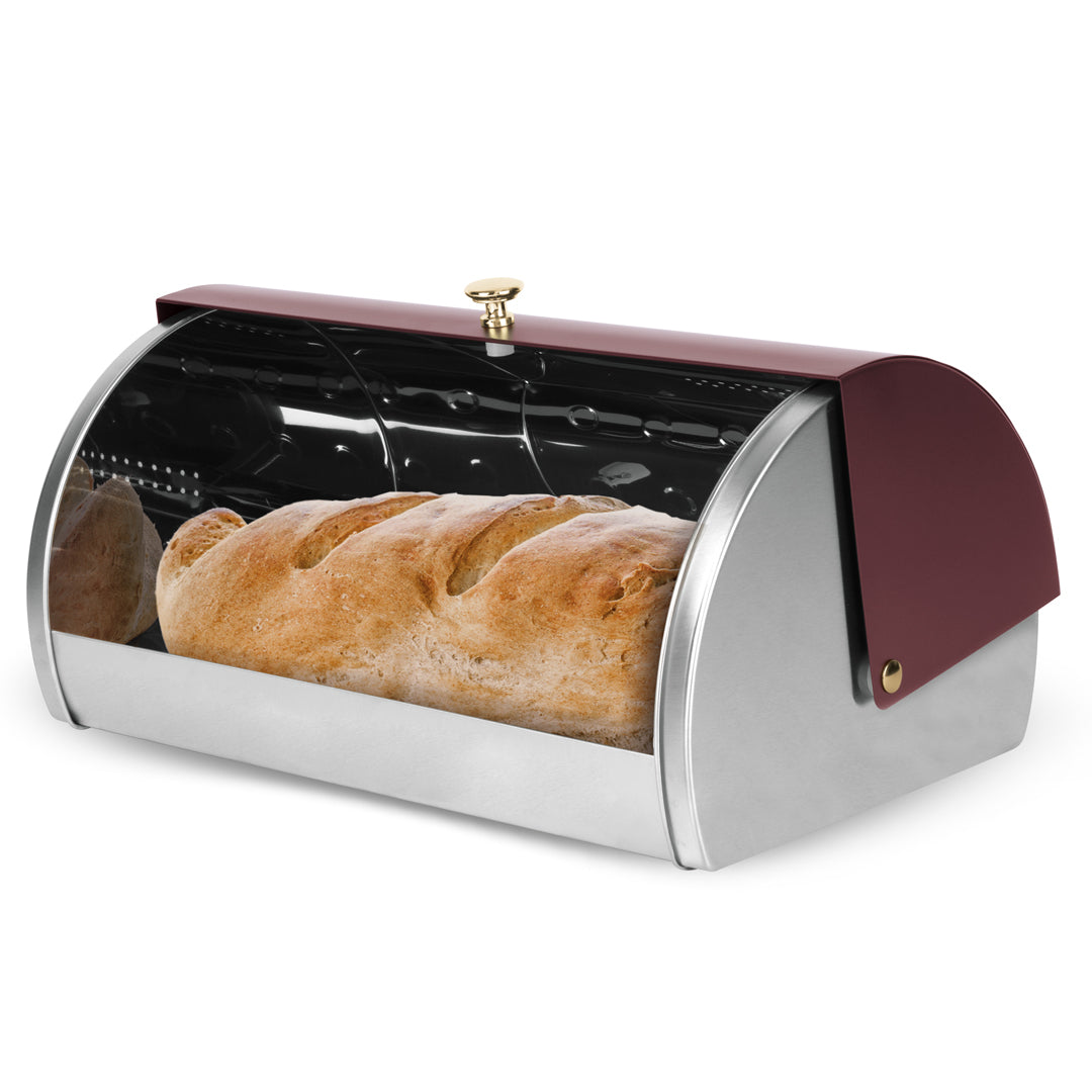 Set Cutie de Pâine și 3 Recipiente de Depozitare
