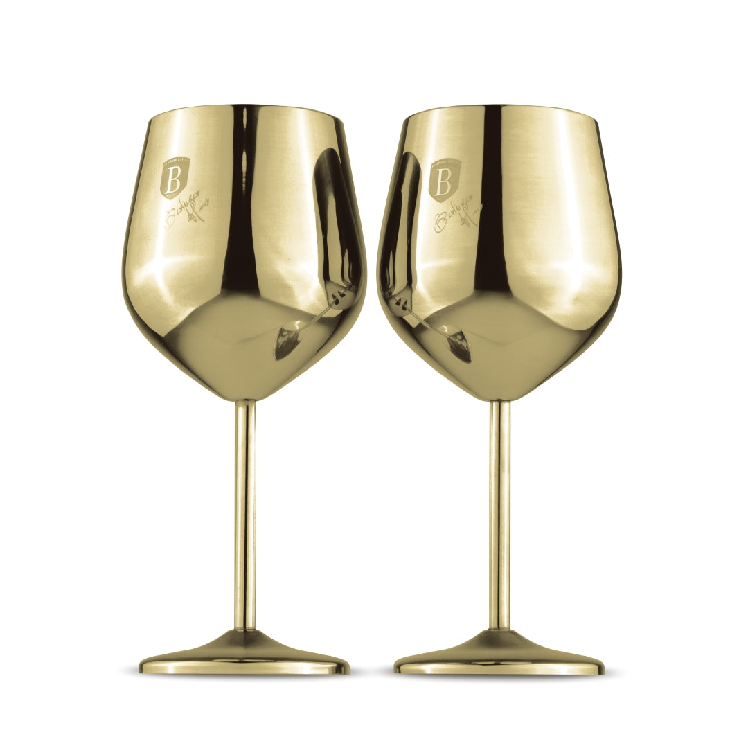 Set 2 Pahare de Vin cu Picior Înalt