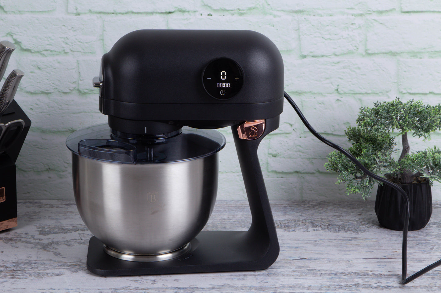 Mixer Profesional cu Ecran Digital și Bol din Inox (5 L)