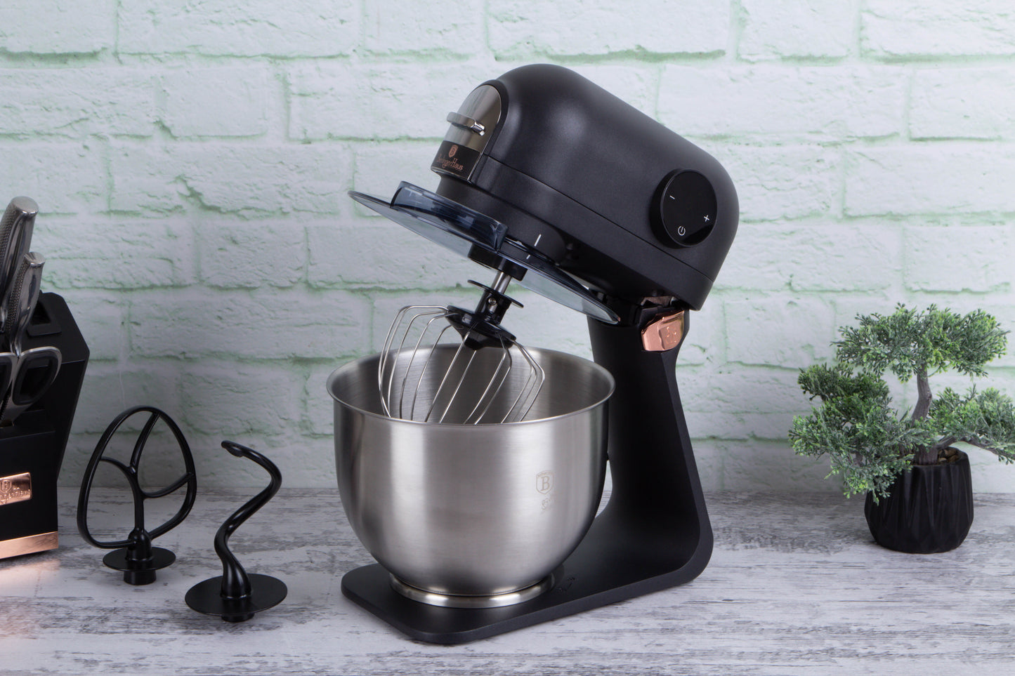 Mixer Profesional cu Ecran Digital și Bol din Inox (5 L)