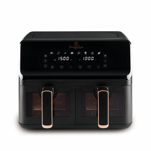 Airfryer cu Două Coșuri și Fereastră Vizibilă (8,2 L)