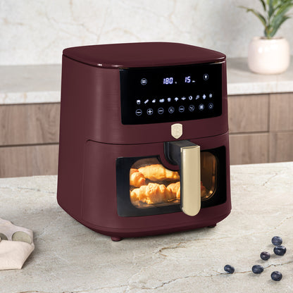 Airfryer cu Ecran Digital și Fereastră Vizibilă (8 L)