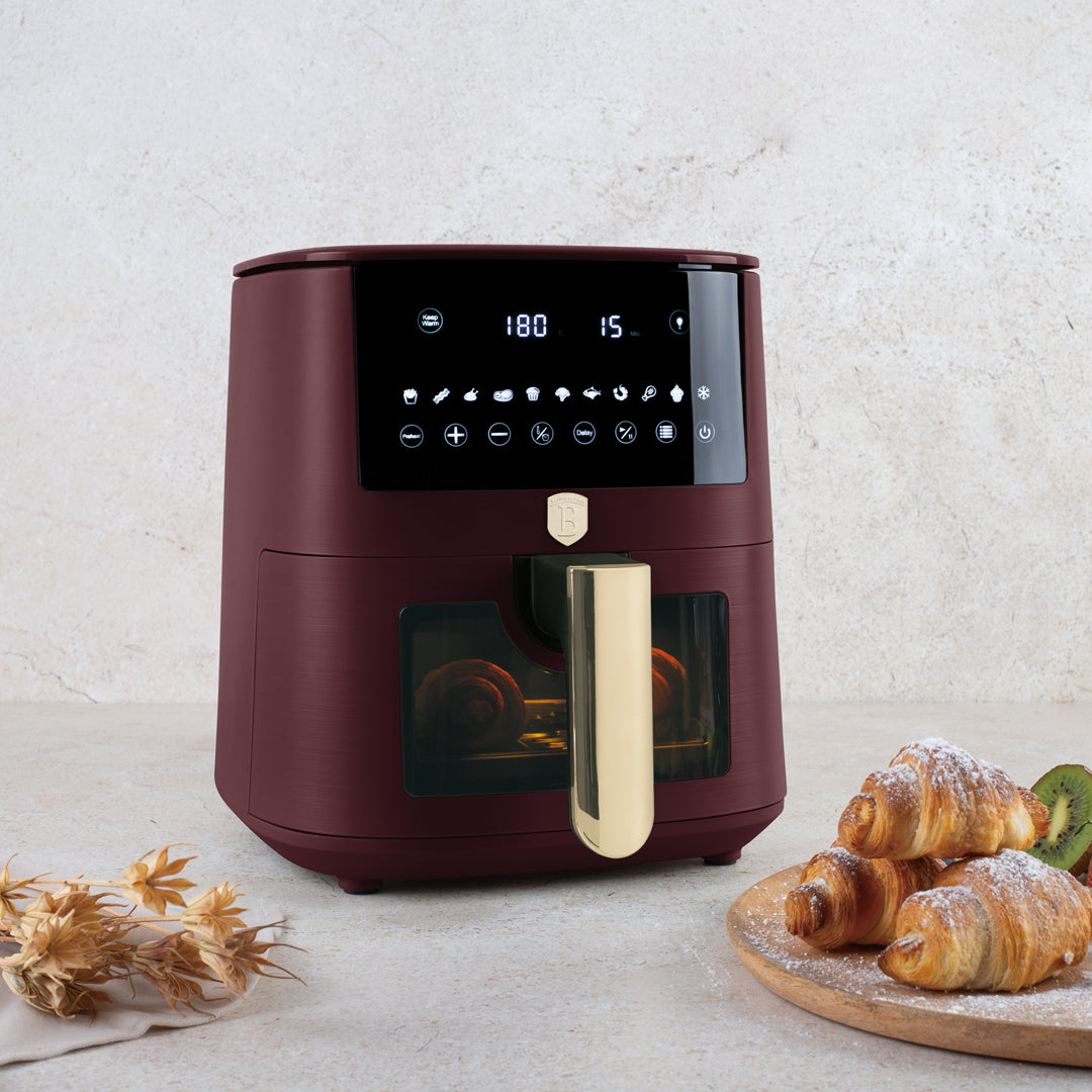 Airfryer cu Ecran Digital și Fereastră Vizibilă (8 L)