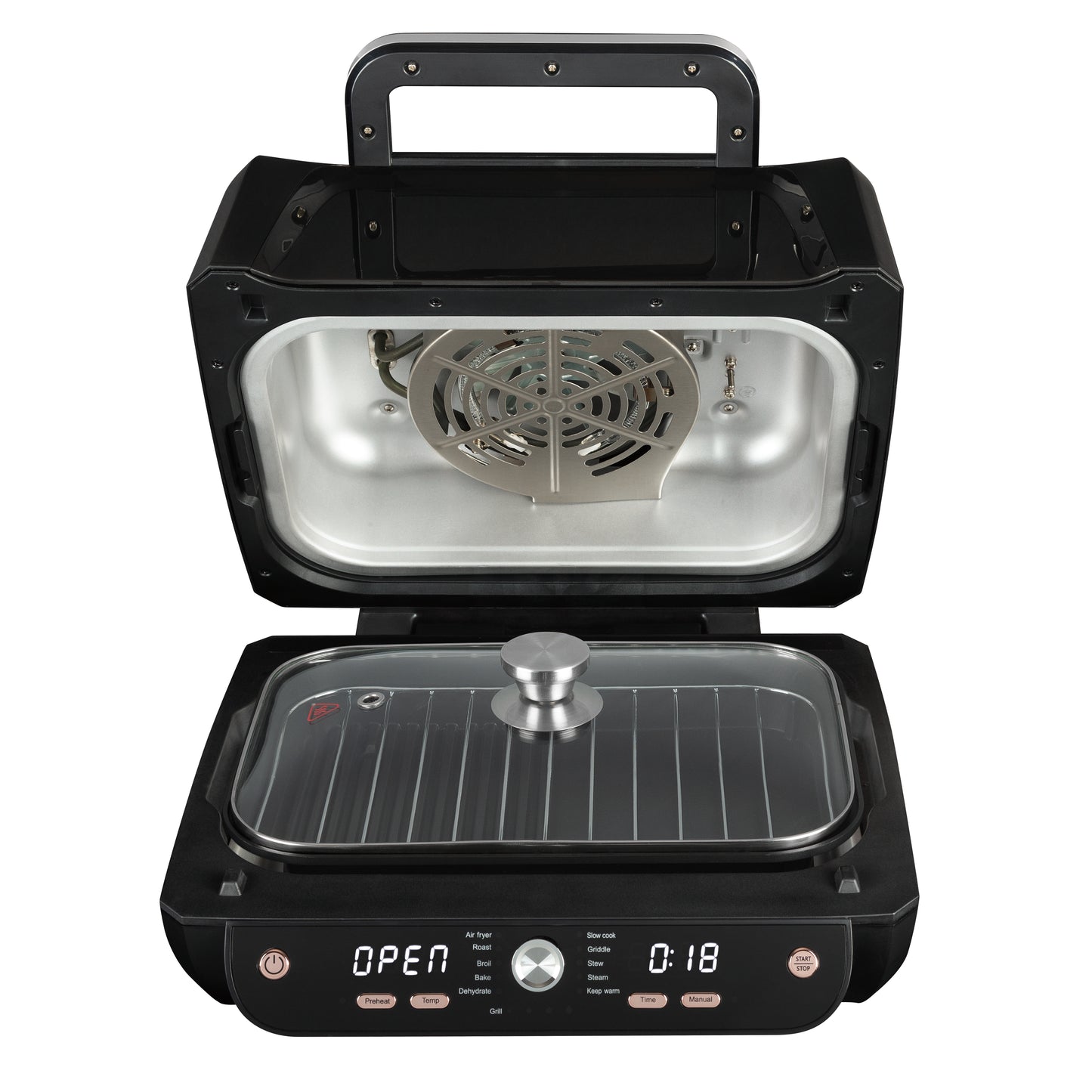 Air Grill cu Fereastră Vizibilă | 12 în 1