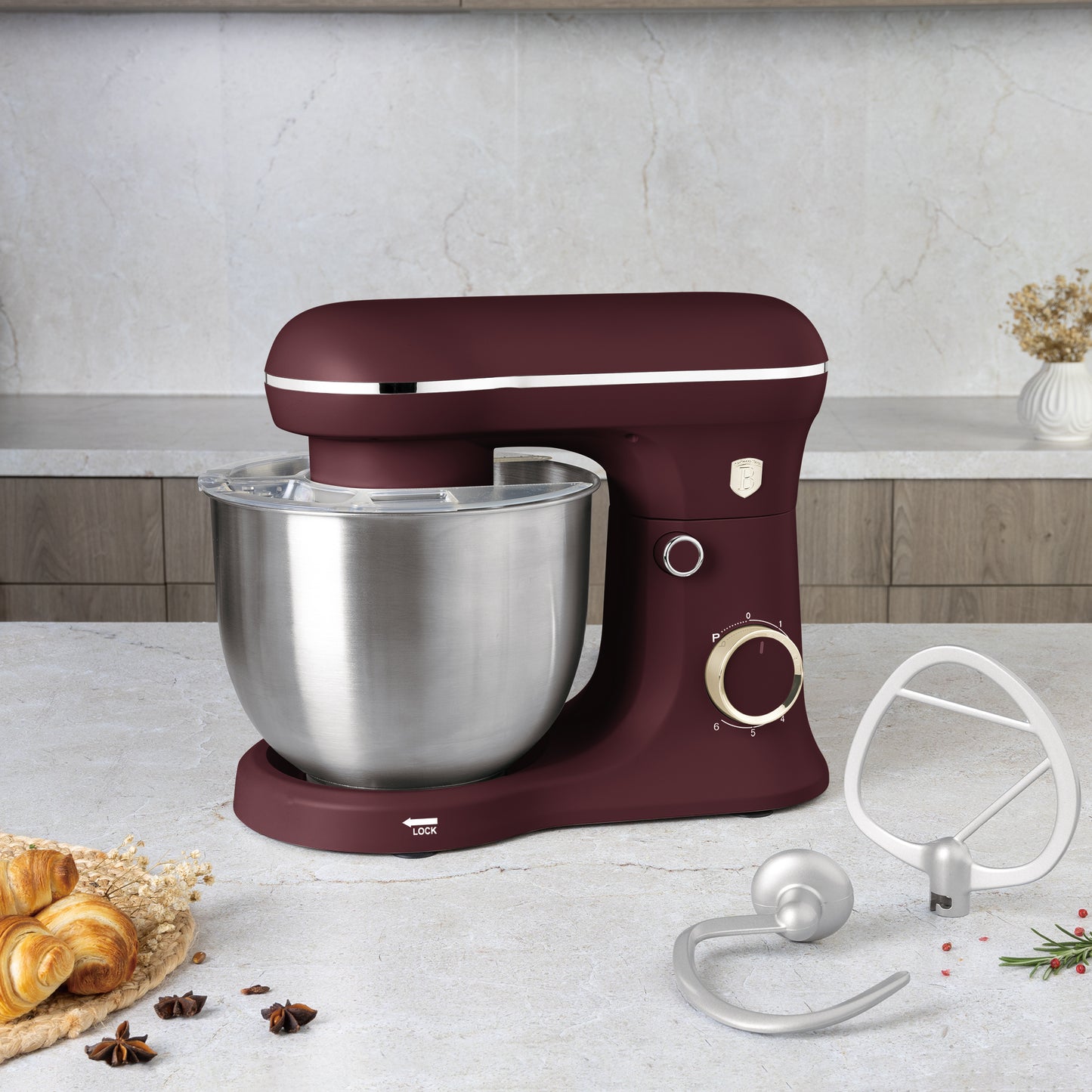Mixer cu Bol din Inox de 1500W (5 L)
