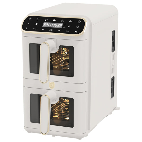 Airfryer cu Două Coșuri și Fereastră Vizibilă (11 L)