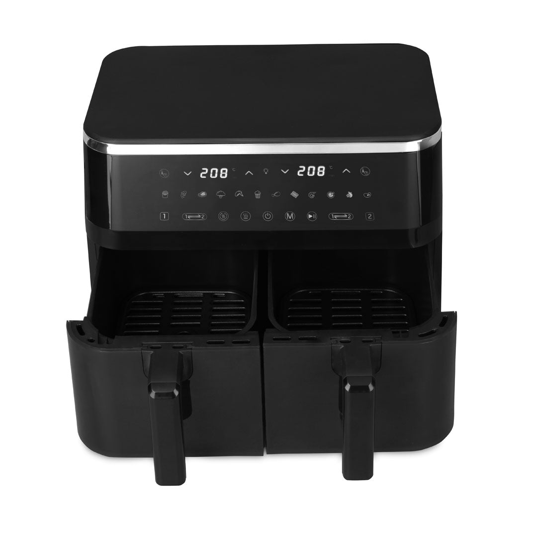 Airfryer cu Două Coșuri și Fereastră Vizibilă (9 L)