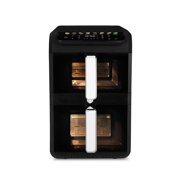 Airfryer cu Două Coșuri și Fereastră Vizibilă (10 L)